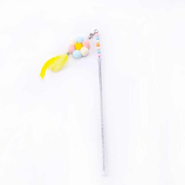 Cat Wand Hairball Toy Stick